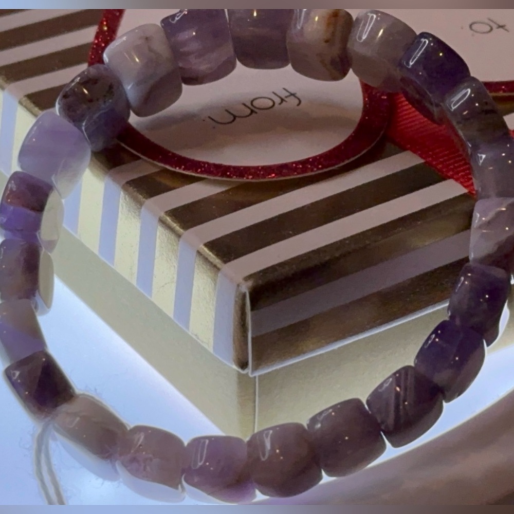 Amethyst Soft Bangle Size 6.5